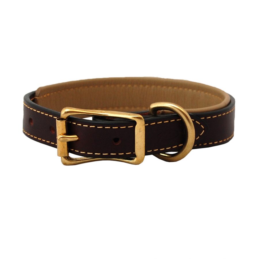 Padded Leather Collar | Auburn Leathercrafters