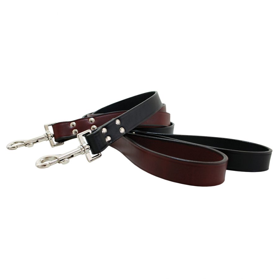 Padded Leather Collar - Black - Auburn Leathercrafters