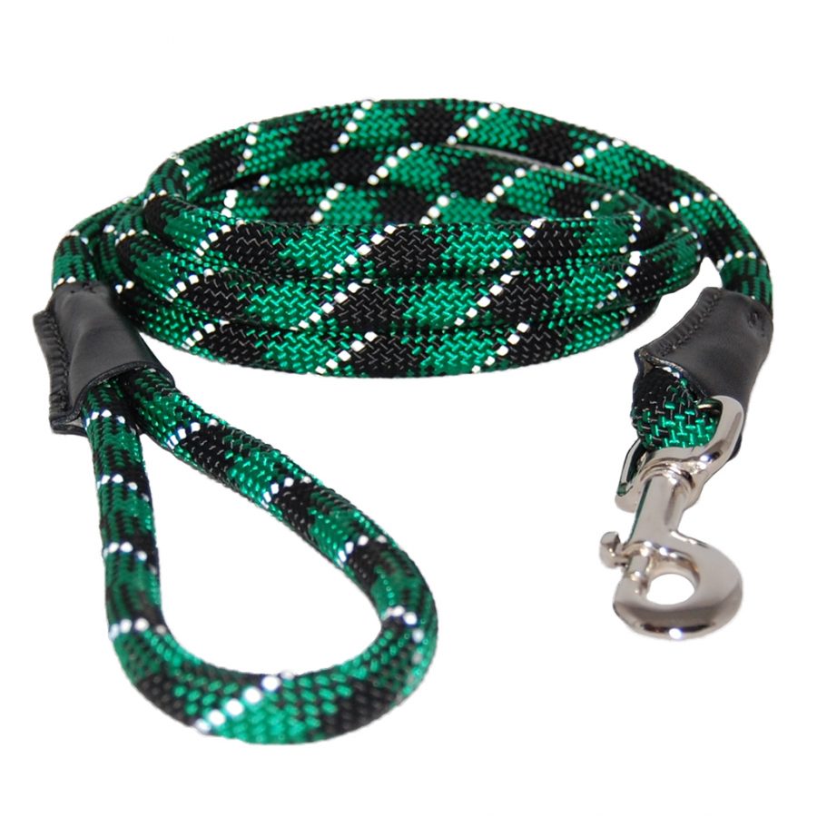 Reflective Rope Leash - Original Colors - Green