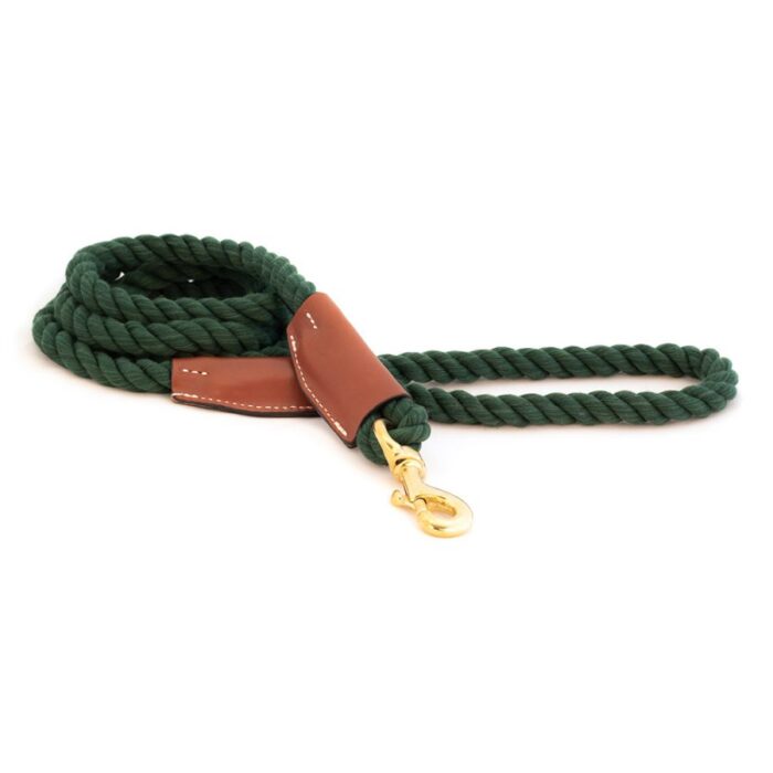 Evergreen Cotton Rope Snap Leash