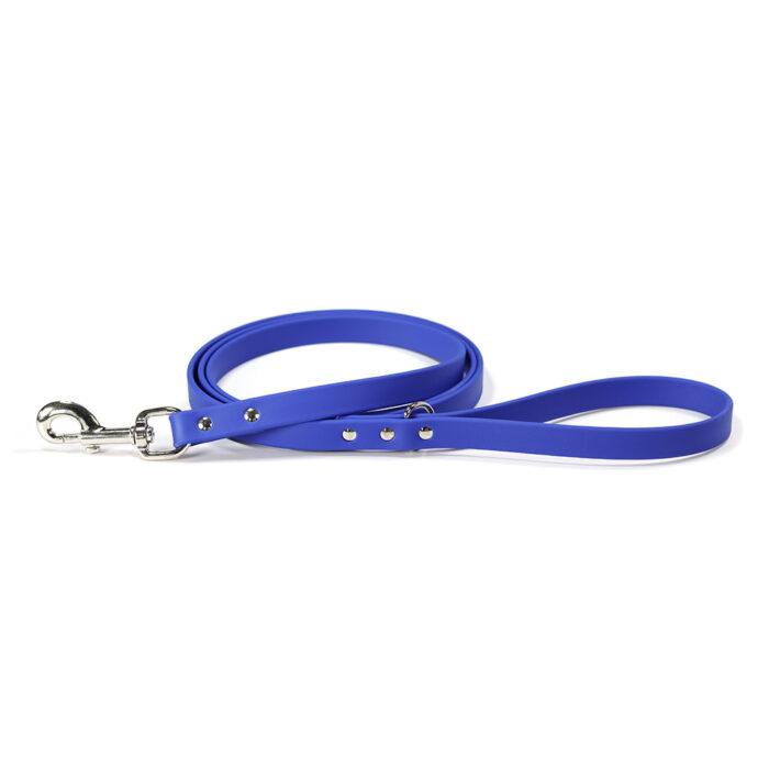 blue Sparky's Choice Leash with d-ring in handle
