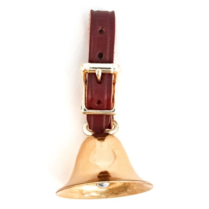 Auburn Leathercrafters Sportsman Dog Bell Brass with Strap