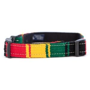 a tail we could wag Rasta Side Release Dog Collar