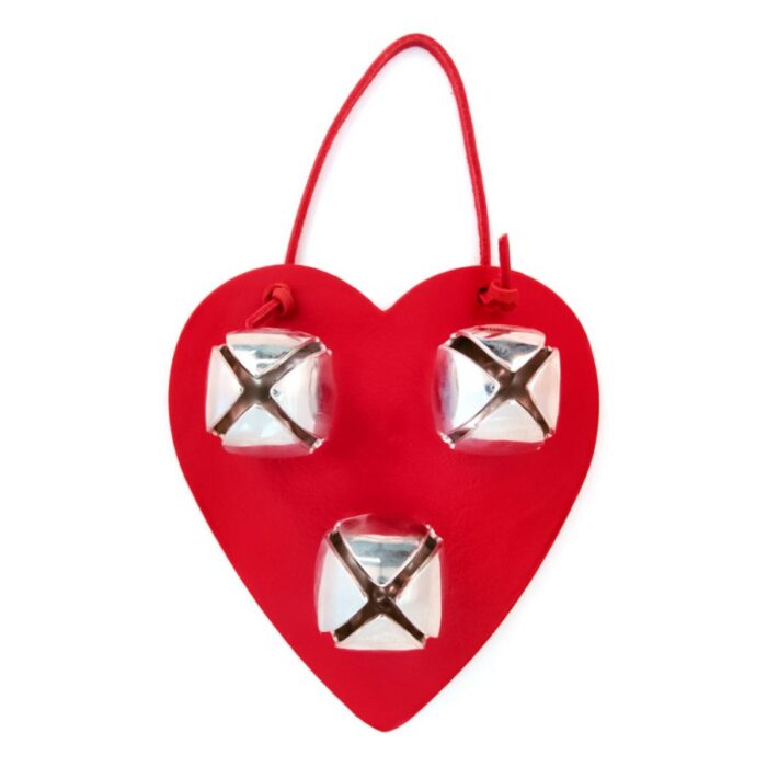 Bell Door Hanger - Heart - Red