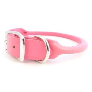 Auburn Leathercrafters Rolled Collar Pink