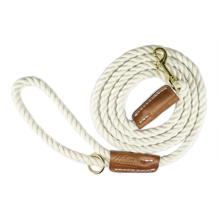 natural cotton rope leash
