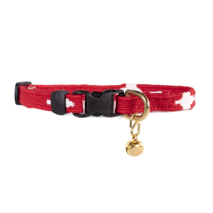 a tail we could wag red Diamonds breakaway buckle cat collar