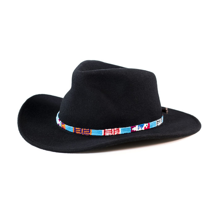 a tail we could wag Antigua hatband on black hat