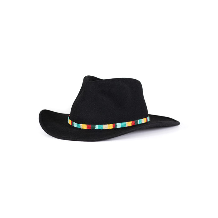 a tail we could wag At the Beach Catalina hatband on black hat