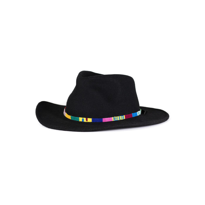 a tail we could wag Traditional Multi hatband on black hat