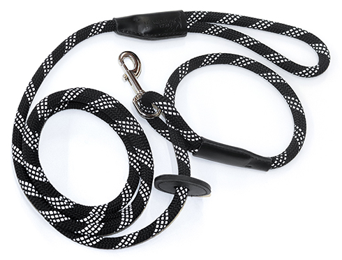 reflective black escape proof easy 1-2-3 leash to harness