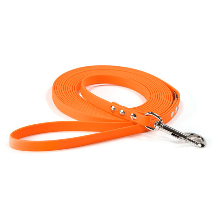 Sparky's Choice Long Training Leash in the color orange