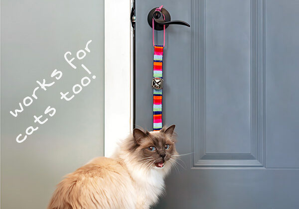 Potty bell training works for dogs, and cats too!